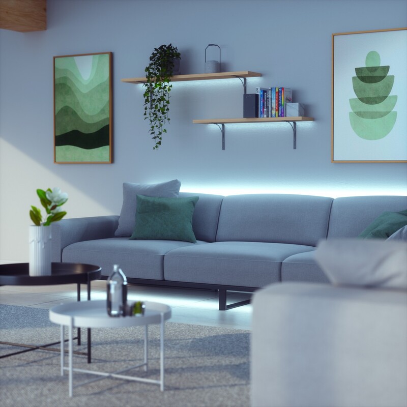 Умная светодиодная лента Nanoleaf Essentials Lightstrip Expansion Apple HomeKit, 1м (NL55-0001LS-1M)