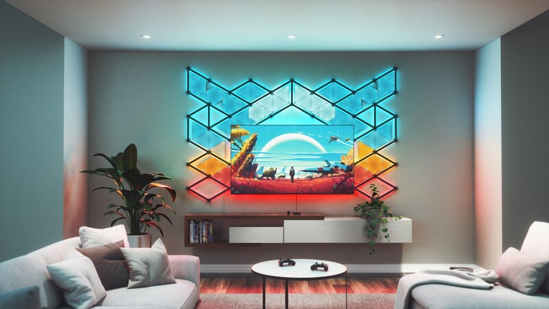 Набор адаптивной Ambilight подсветки Nanoleaf 4D Screen Mirror + Lightstrip Kit для ТВ и мониторов до 85" (NF082K02-52LS)
