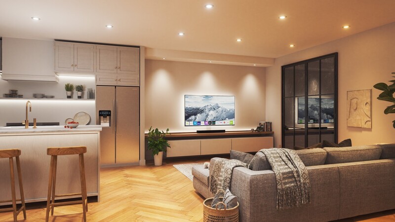 Світильник стельовий Nanoleaf Essentials Matter Smart Recessed Downlight, 6 Вт, Apple Homekit - 4 шт.