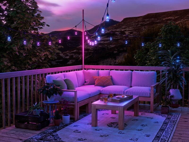 Гирлянда Nanoleaf Smart Multicolor Outdoor String Lights Expansion Pack, 15м (NF084E00-20SLO)