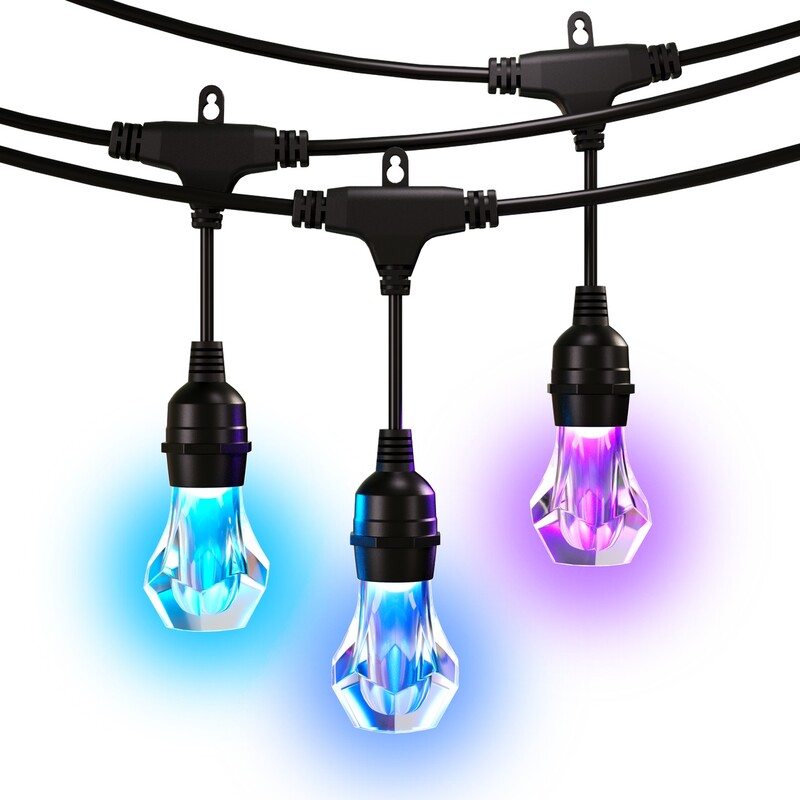 Гирлянда Nanoleaf Smart Multicolor Outdoor String Lights Expansion Pack, 15м (NF084E00-20SLO)