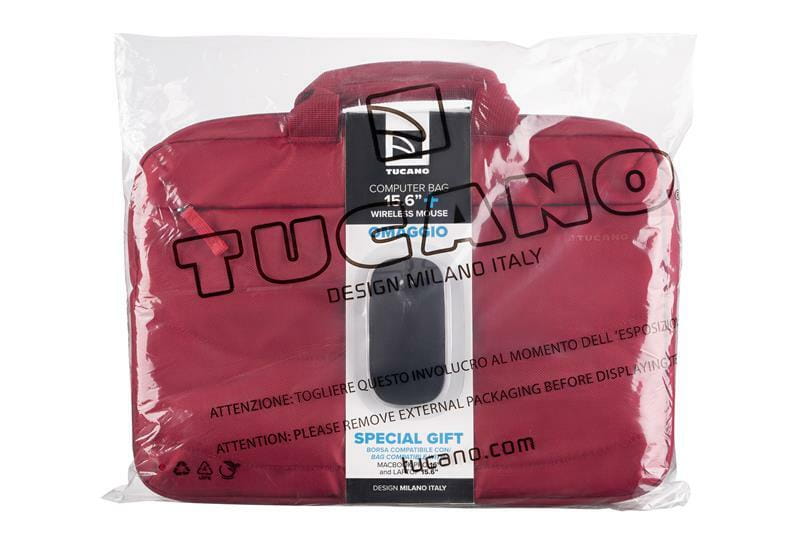 Сумка Tucano Idea 15.6" Red (BU-BIDEA-WM-R) + беспроводная мышь