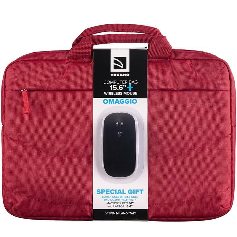 Сумка Tucano Idea 15.6" Red (BU-BIDEA-WM-R) + беспроводная мышь