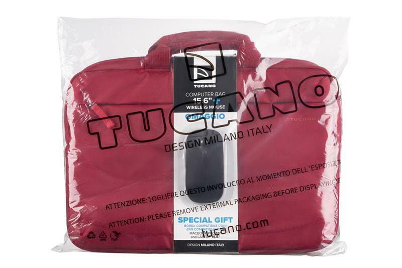 Сумка Tucano Idea Red (BU-BIDEA-WM-R) 15.6" + бездротова мишка