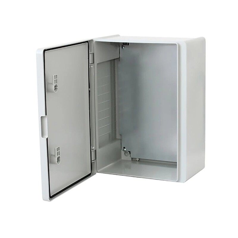 Щит ERKA 023 300 x 400 x 180 мм з монтажною панеллю і опаловими дверцятами