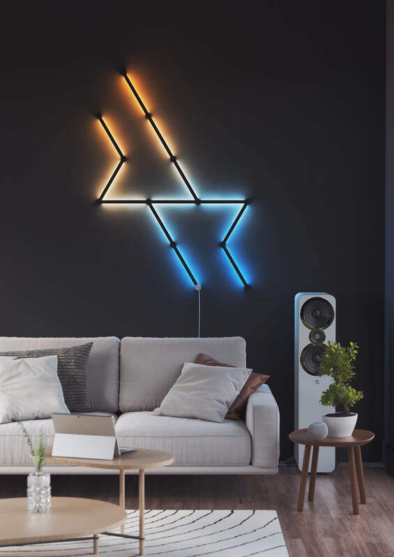 Накладка Nanoleaf Lines Skins Matte Black, 9 шт. (NL59-0001BM-9PK)
