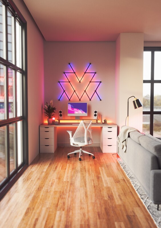 Накладка Nanoleaf Lines Skins Matte Black, 9 шт. (NL59-0001BM-9PK)