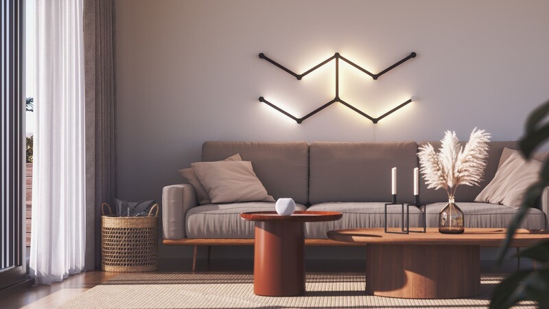 Накладка Nanoleaf Lines Skins Matte Black, 9 шт. (NL59-0001BM-9PK)