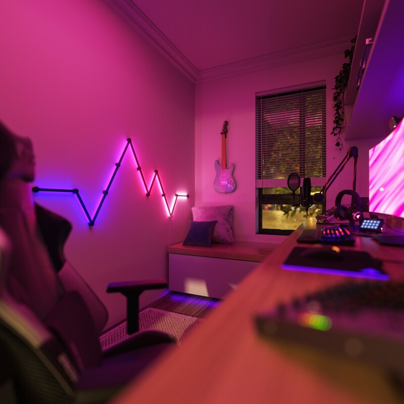 Накладка Nanoleaf Lines Skins Matte Black, 9 шт. (NL59-0001BM-9PK)