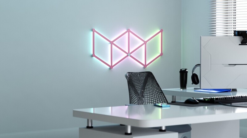 Накладка Nanoleaf Lines Skins Matte Pink, 9 шт. (NL59-0001PM-9PK)