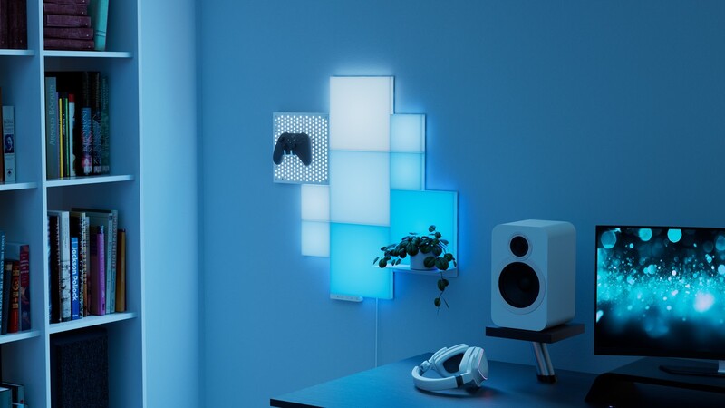 Комплект панелей Nanoleaf Blocks Small Squares Add-On Kit з підтримкою HomeKit і Matter, 4 шт. (N8100E00-4SS)