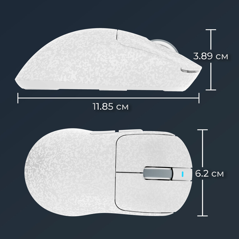 Миша бездротова Ajazz AJ199 Max White (AJ199-MAX-W)