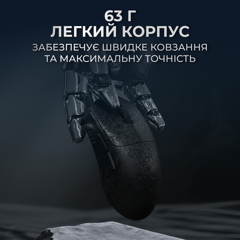 Миша бездротова Ajazz AJ199 Max Black (AJ199-MAX-B)