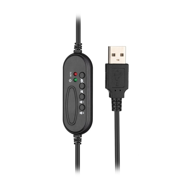 Гарнитура 2E CH12 On-Ear USB Black (2E-CH12MU)