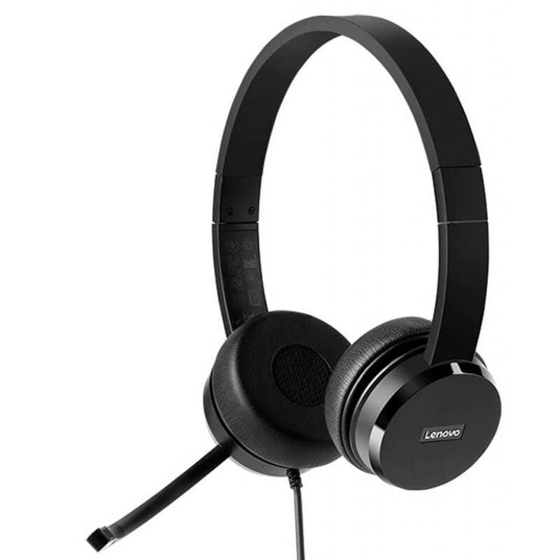 Гарнитура Lenovo 100 Stereo USB (4XD0X88524)