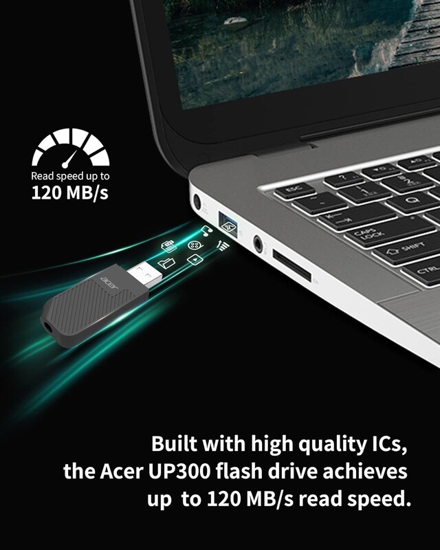 Флеш-накопитель USB3.2 16GB Acer UP300 Green (BL.9BWWA.556)