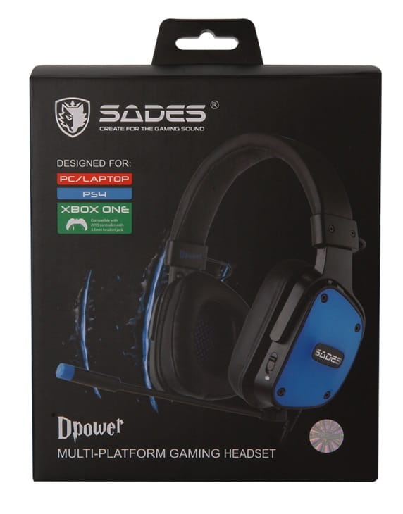 Гарнитура Sades SA-722 Dpower Black/Blue (sa722blj)