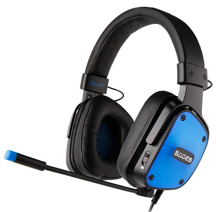 Гарнитура Sades SA-722 Dpower Black/Blue (sa722blj)