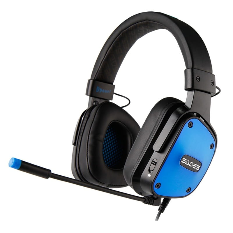 Гарнитура Sades SA-722 Dpower Black/Blue (sa722blj)