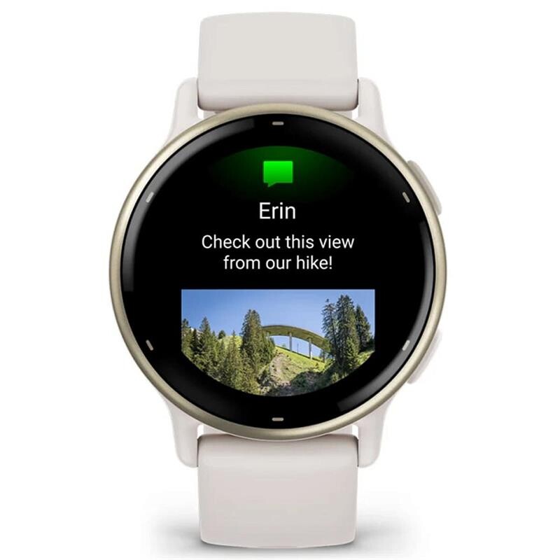 Смарт-годинник Garmin Vivoactive 5 Cream Gold Aluminium Bezel with Ivory Case and Silicone Band (010-02862-11)