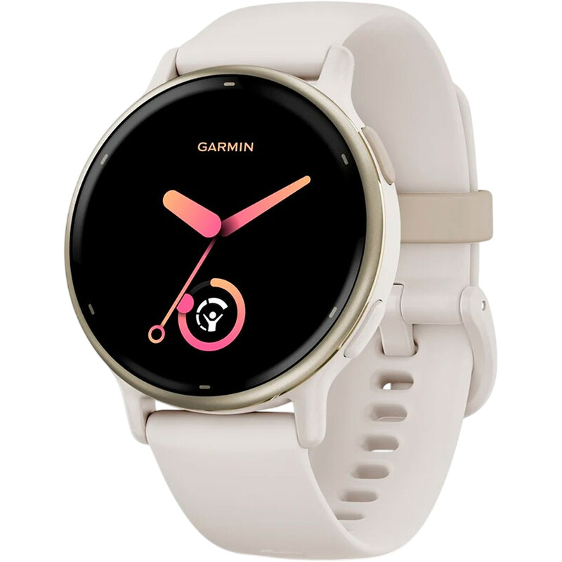 Смарт-годинник Garmin Vivoactive 5 Cream Gold Aluminium Bezel with Ivory Case and Silicone Band (010-02862-11)
