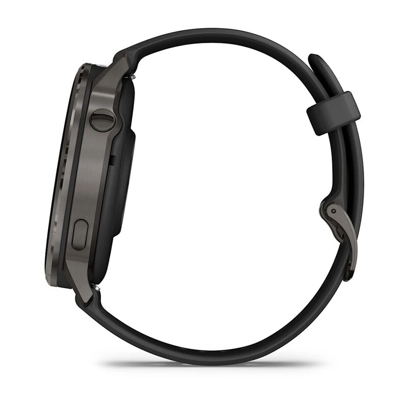 Смарт-годинник Garmin Venu 4 45mm Slate Bezel with Black Silicone Band (010-03014-00)