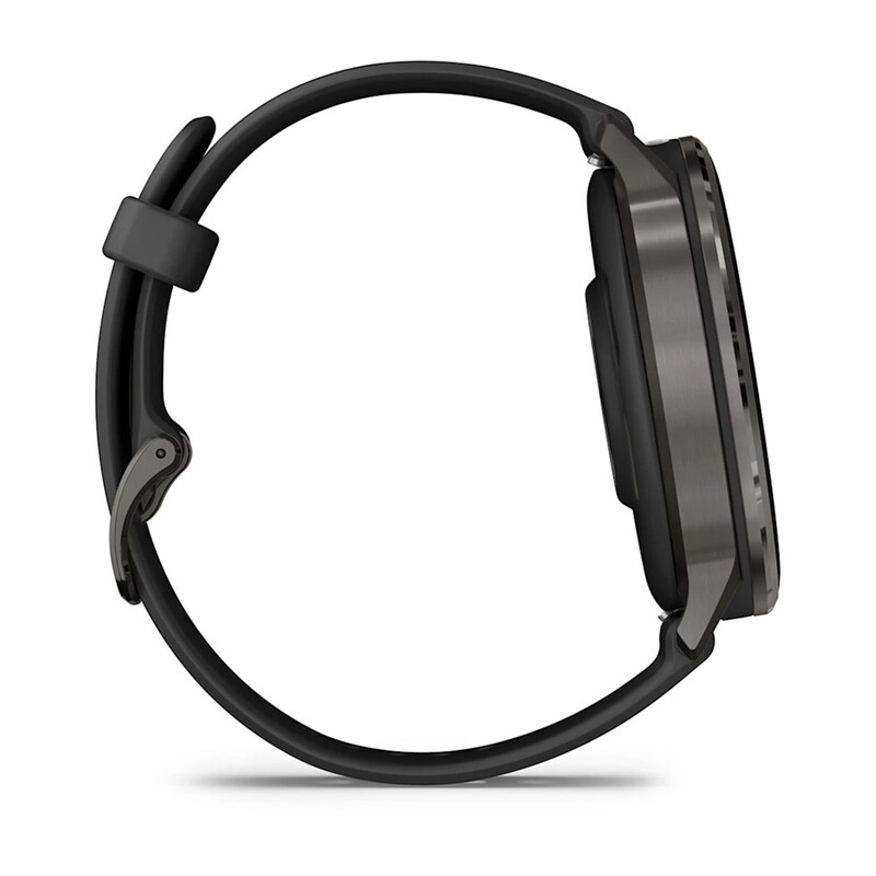 Смарт-годинник Garmin Venu 4 45mm Slate Bezel with Black Silicone Band (010-03014-00)