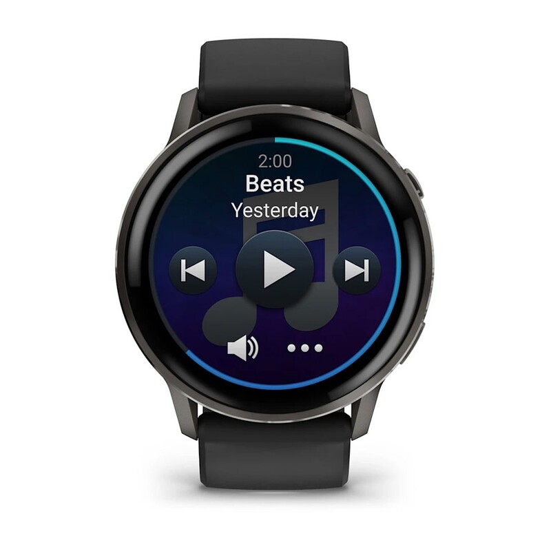 Смарт-годинник Garmin Venu 4 45mm Slate Bezel with Black Silicone Band (010-03014-00)