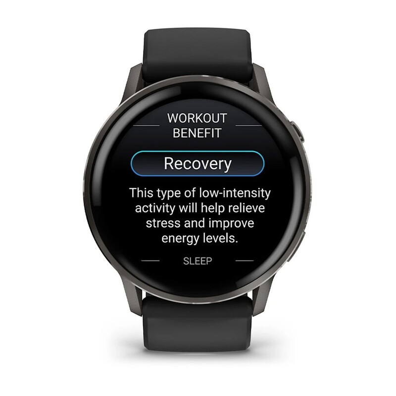 Смарт-годинник Garmin Venu 4 45mm Slate Bezel with Black Silicone Band (010-03014-00)
