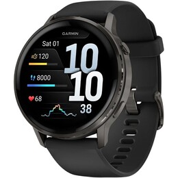 Смарт-часы Garmin Venu 4 45mm Slate Bezel with Black Silicone Band (010-03014-00)
