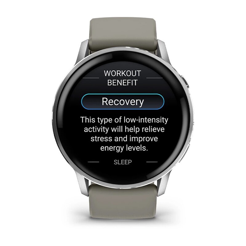 Смарт-годинник Garmin Venu 4 45mm Silver Bezel with Silver Gray Silicone Band (010-03014-01)