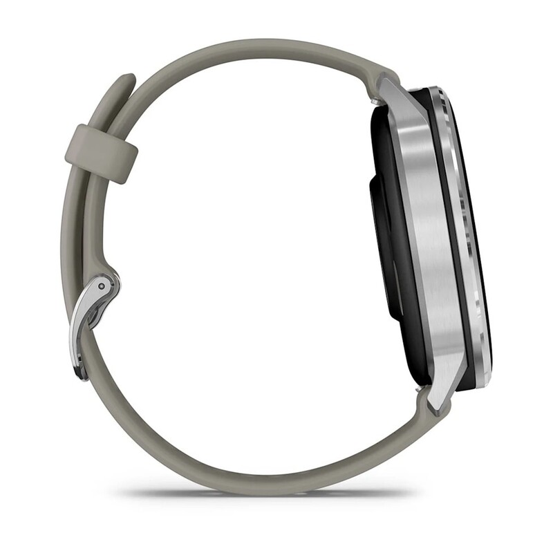 Смарт-годинник Garmin Venu 4 45mm Silver Bezel with Silver Gray Silicone Band (010-03014-01)