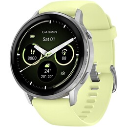 Смарт-часы Garmin Venu 4 45mm Silver Bezel with Citron Silicone Band (010-03014-02)