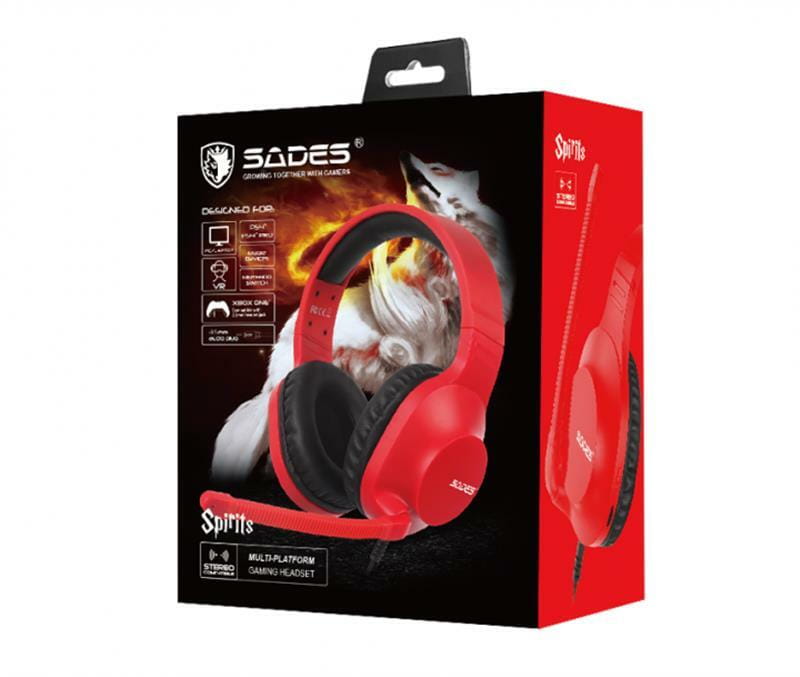 Гарнитура Sades SA-721 Spirits Red (sa721rdj)