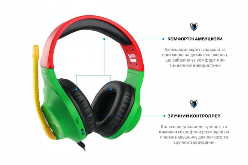 Гарнитура Sades SA-721 Spirits Rasta (sa721rsj)