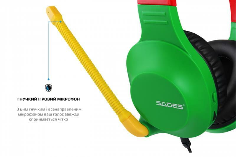 Гарнитура Sades SA-721 Spirits Rasta (sa721rsj)