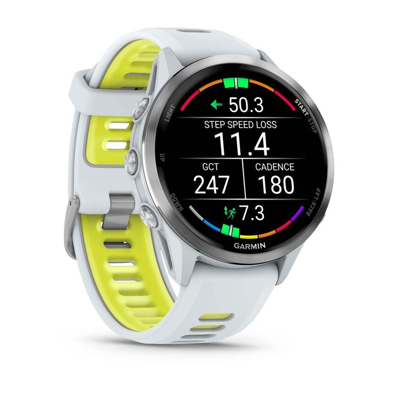 Смарт-годинник Garmin Forerunner 970 Whitestone/Amp Yellow (010-02969-11)
