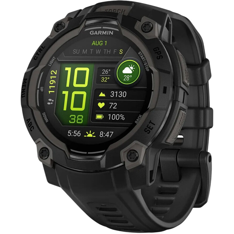 Смарт-годинник Garmin Instinct 3 45mm AMOLED Black Bezel with Black Band (010-02936-00)