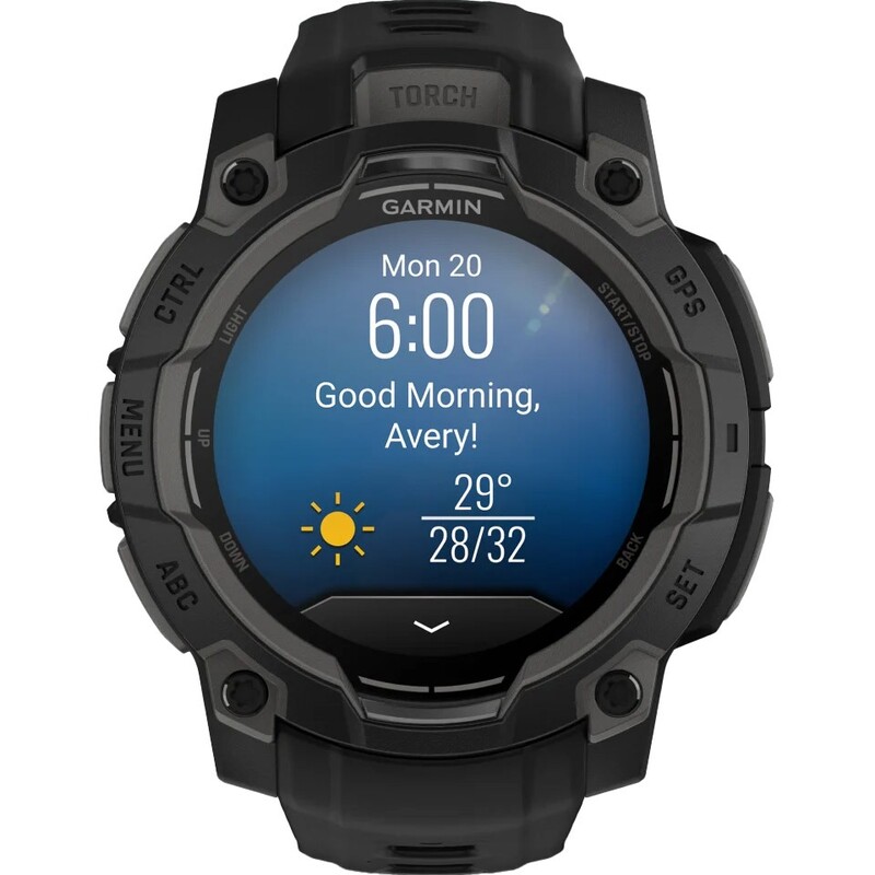 Смарт-годинник Garmin Instinct 3 45mm AMOLED Black Bezel with Black Band (010-02936-00)