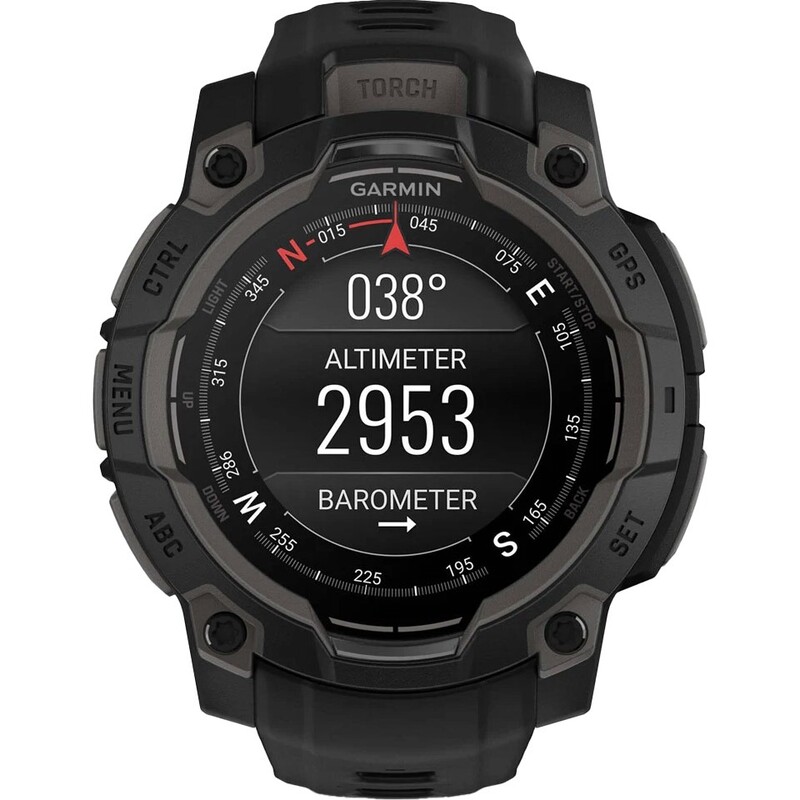 Смарт-годинник Garmin Instinct 3 45mm AMOLED Black Bezel with Black Band (010-02936-00)
