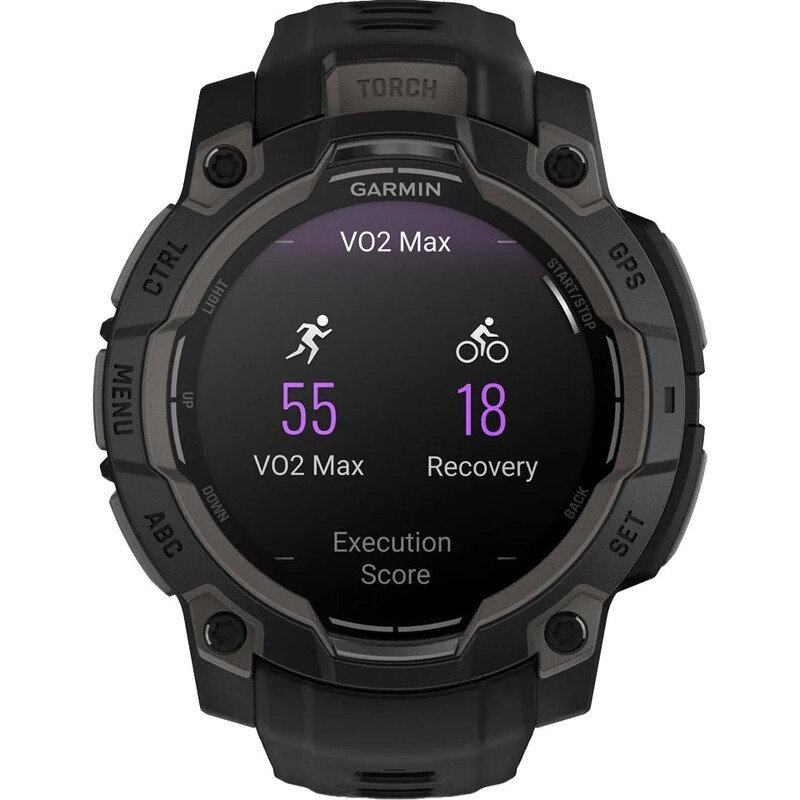 Смарт-годинник Garmin Instinct 3 45mm AMOLED Black Bezel with Black Band (010-02936-00)
