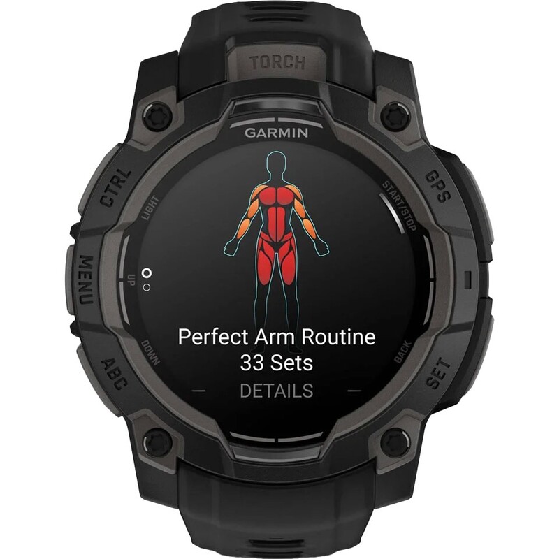 Смарт-годинник Garmin Instinct 3 45mm AMOLED Black Bezel with Black Band (010-02936-00)