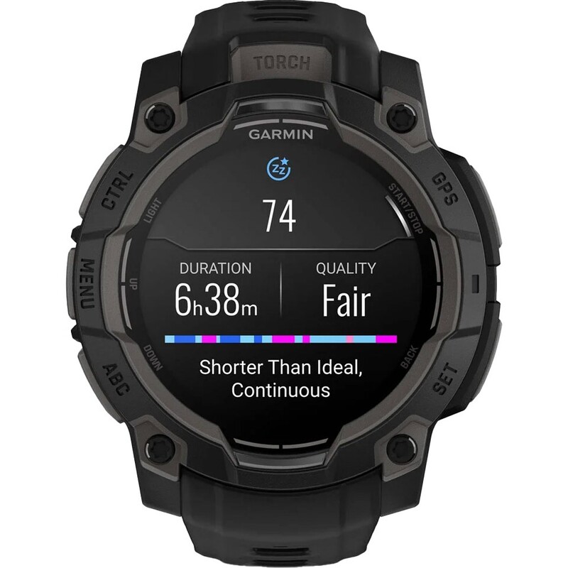 Смарт-годинник Garmin Instinct 3 45mm AMOLED Black Bezel with Black Band (010-02936-00)