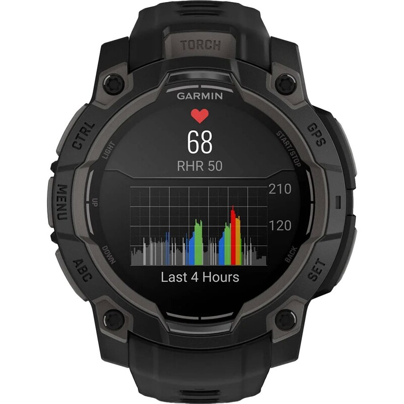 Смарт-годинник Garmin Instinct 3 45mm AMOLED Black Bezel with Black Band (010-02936-00)