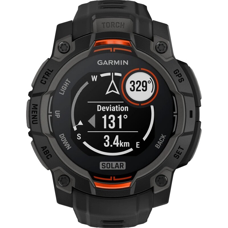 Смарт-часы Garmin Instinct 3 45mm Solar Black Bezel with Black Band (010-02934-00)