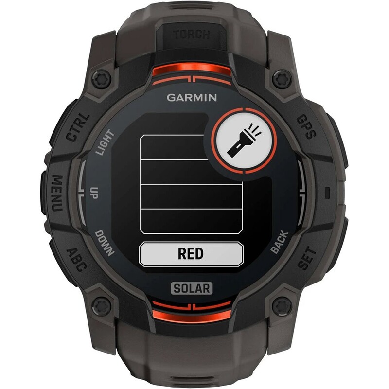 Смарт-годинник Garmin Instinct 3 50mm Solar Black Bezel with Charcoal Band (010-02935-00)