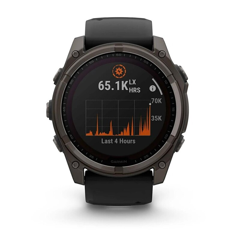 Смарт-часы Garmin Fenix 8 51mm Solar Sapphire Carbon Gray Titanium with Pebble Gray Silicone Band (010-02907-11)