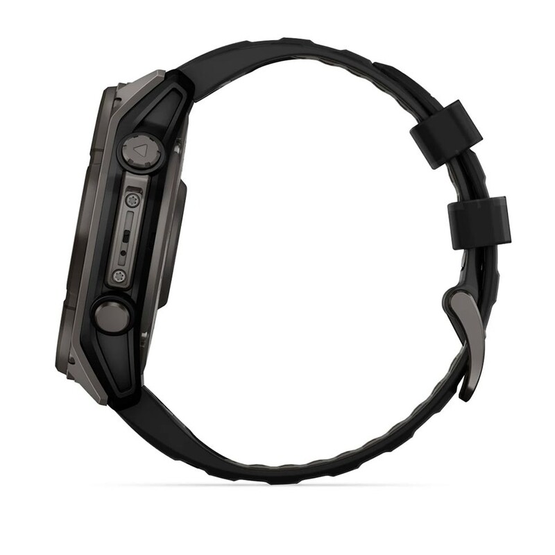 Смарт-часы Garmin Fenix 8 51mm Solar Sapphire Carbon Gray Titanium with Pebble Gray Silicone Band (010-02907-11)
