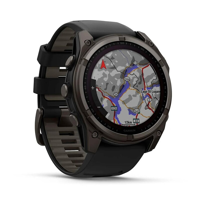 Смарт-часы Garmin Fenix 8 51mm Solar Sapphire Carbon Gray Titanium with Pebble Gray Silicone Band (010-02907-11)