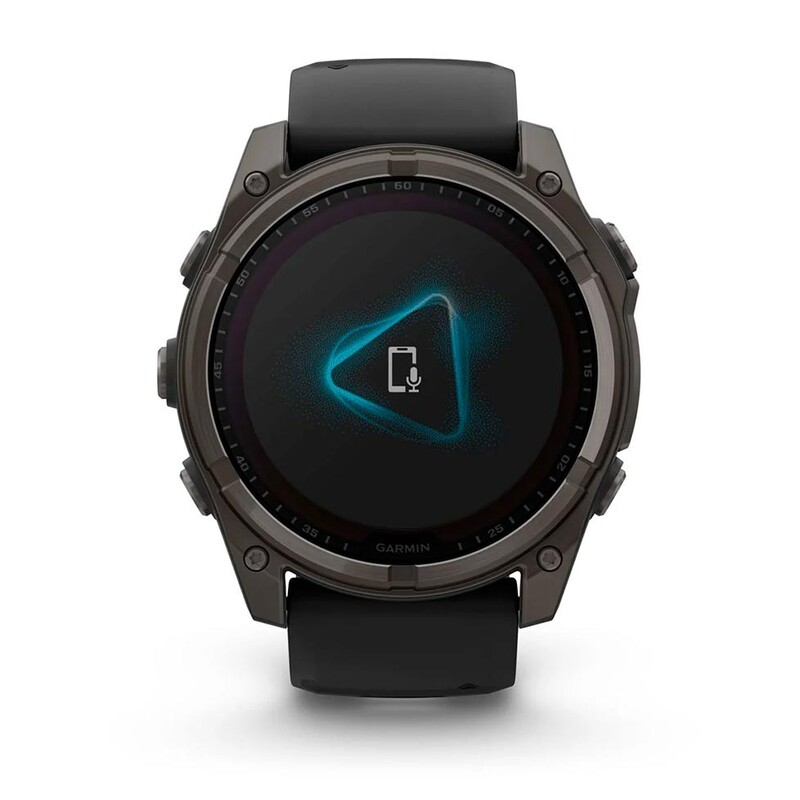 Смарт-часы Garmin Fenix 8 51mm Solar Sapphire Carbon Gray Titanium with Pebble Gray Silicone Band (010-02907-11)